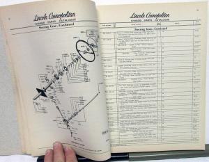 1952-1953 Lincoln Dealer Chassis Parts Book Catalog Cosmopolitan Capri Orig