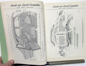 1950 Lincoln & Cosmopolitan Dealer Body Parts Book Catalog Original