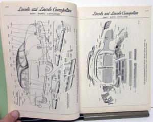 1950 Lincoln & Cosmopolitan Dealer Body Parts Book Catalog Original