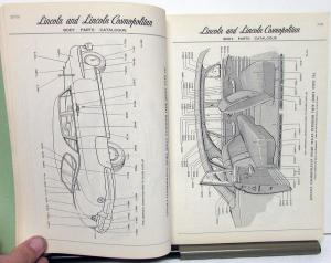 1950 Lincoln & Cosmopolitan Dealer Body Parts Book Catalog Original