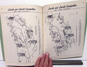 1950 Lincoln & Cosmopolitan Dealer Body Parts Book Catalog Original