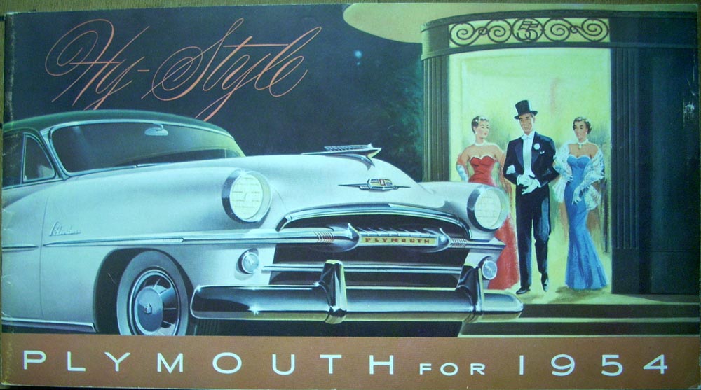 Hy Style 1954 Plymouth Belvedere Savoy Plaza Dealer Sale Brochure Color ORIGINAL