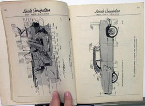 1952 Lincoln Cosmopolitan & Capri Dealer Body Parts Book Catalog Finalized Orig