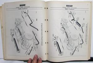 1954-1955 Mercury Dealer Chassis Parts Catalog Book Monterey Montclair Wagon