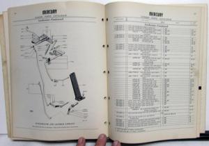 1954-1955 Mercury Dealer Chassis Parts Catalog Book Monterey Montclair Wagon