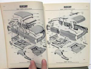 1955 Mercury Body Parts Catalog Book Accessories Monterey Montclair Convertible