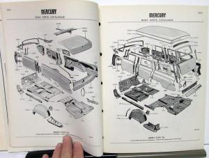 1955 Mercury Body Parts Catalog Book Final Edition Monterey Montclair Wagon