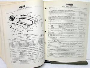 1955 Mercury Body Parts Catalog Book Final Edition Monterey Montclair Wagon