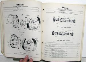1956 Mercury Chassis Parts Catalog Book Monterey Montclair Convertible Wagon