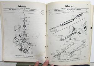 1956 Mercury Chassis Parts Catalog Book Monterey Montclair Convertible Wagon