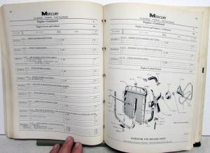 1956 Mercury Chassis Parts Catalog Book Monterey Montclair Convertible Wagon