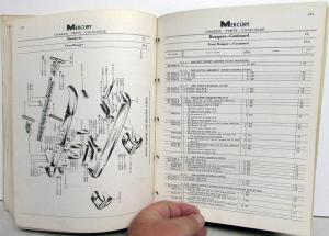 1956 Mercury Chassis Parts Catalog Book Monterey Montclair Convertible Wagon