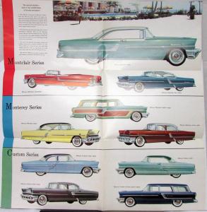 1955 Mercury 8 Montclair Monterey Custom Sales Folder Form M55 101 Original