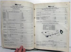 1956 Mercury Dealer Body Parts Catalog Book Monterey Montclair Custom Medalist