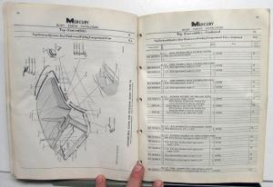 1956 Mercury Dealer Body Parts Catalog Book Monterey Montclair Custom Medalist