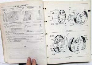 1956-1958 Mercury Dealer Master Chassis & Body Parts Catalog Book Full Line