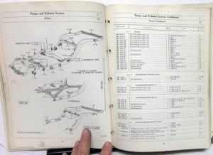 1957-1958 Mercury Dealer Chassis Parts Catalog Book Preliminary Monterey Phaeton