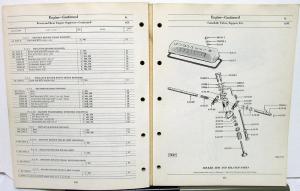 1957-1958 Mercury Dealer Chassis Parts Catalog Book Preliminary Monterey Phaeton