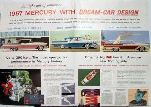 1957 Mercury Montclair Monterey Station Wagons Series Sales Folder M57-101R