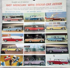 1957 Mercury Montclair Monterey Station Wagons Series Sales Folder M57-101R