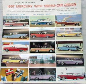 1957 Mercury Montclair Monterey Station Wagons Series Sales Folder M57-101R