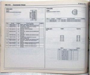 2009 Ford Econoline Club Wagon E-Series Electrical Wiring Diagrams Manual