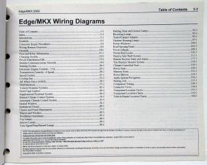 2009 Ford Edge and Lincoln MKX Electrical Wiring Diagrams Manual