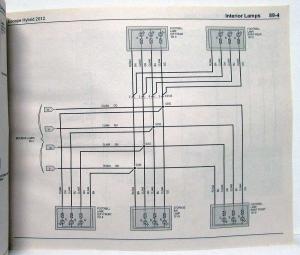 2012 Ford Escape Hybrid Electrical Wiring Diagrams Manual