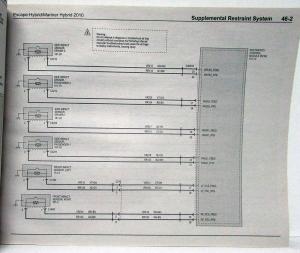 2010 Ford Escape & Mercury Mariner Hybrid Electrical Wiring Diagrams Manual
