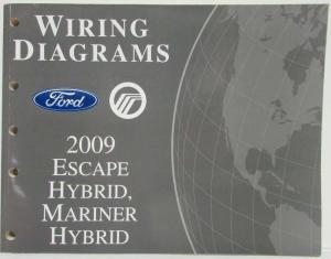2009 Ford Escape & Mercury Mariner Hybrid Electrical Wiring Diagrams Manual