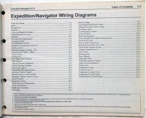 2012 Ford Expedition and Lincoln Navigator Electrical Wiring Diagrams Manual