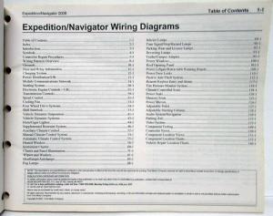 2009 Ford Expedition & Lincoln Navigator Electrical Wiring Diagrams Manual