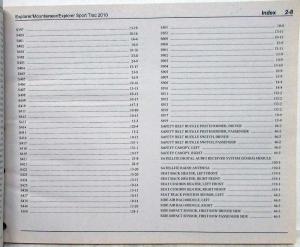 2010 Ford Explorer Mercury Mountaineer Sport Trac Electrical Wiring Diagrams