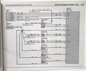 2009 Ford Explorer Mercury Mountaineer Sport Trac Electrical Wiring Diagrams