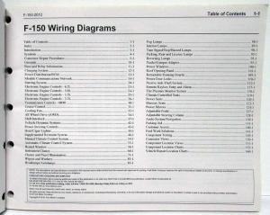 2012 Ford F-150 Pickup Electrical Wiring Diagrams Manual