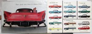 1956 Plymouth Powerflite Belvedere Savoy Plaza Suburban Color Sale Brochure ORIG