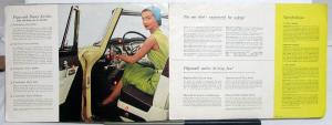 1956 Plymouth Powerflite Belvedere Savoy Plaza Suburban Color Sale Brochure ORIG