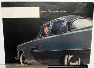 1956 Plymouth Powerflite Belvedere Savoy Plaza Suburban Color Sale Brochure ORIG