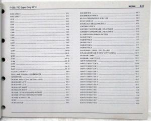 2012 Ford F-650 750 Super Duty Trucks Electrical Wiring Diagrams Manual