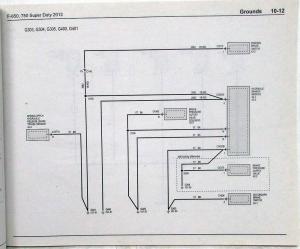 2012 Ford F-650 750 Super Duty Trucks Electrical Wiring Diagrams Manual