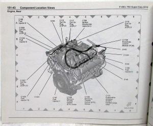 2012 Ford F-650 750 Super Duty Trucks Electrical Wiring Diagrams Manual