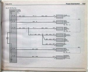 2012 Ford Fiesta Electrical Wiring Diagrams Manual