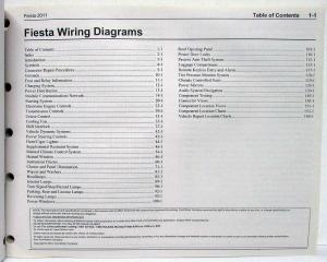 2011 Ford Fiesta Electrical Wiring Diagrams Manual