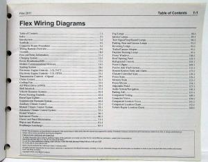 2011 Ford Flex Electrical Wiring Diagrams Manual