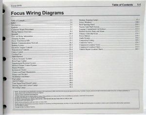 2010 Ford Focus Electrical Wiring Diagrams Manual