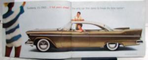1957 Plymouth Belvedere Savoy Plaza Suburban Color Brochure Torsion Aire Ride