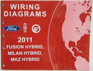 2011 Ford Fusion Mercury Milan & Lincoln MKZ Hybrids Electrical Wiring Diagrams