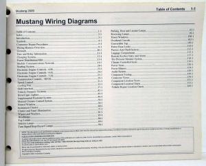 2009 Ford Mustang GT Electrical Wiring Diagrams Manual