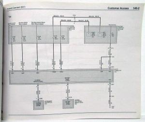 2011 Ford Transit Connect Electrical Wiring Diagrams Manual