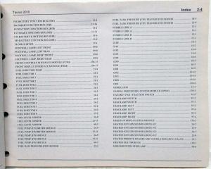 2010 Ford Taurus Electrical Wiring Diagrams Manual